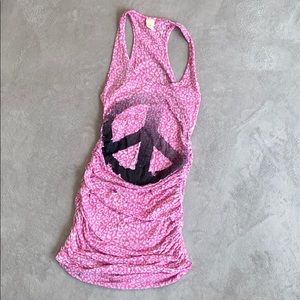 🛍Pink peace sign tunic